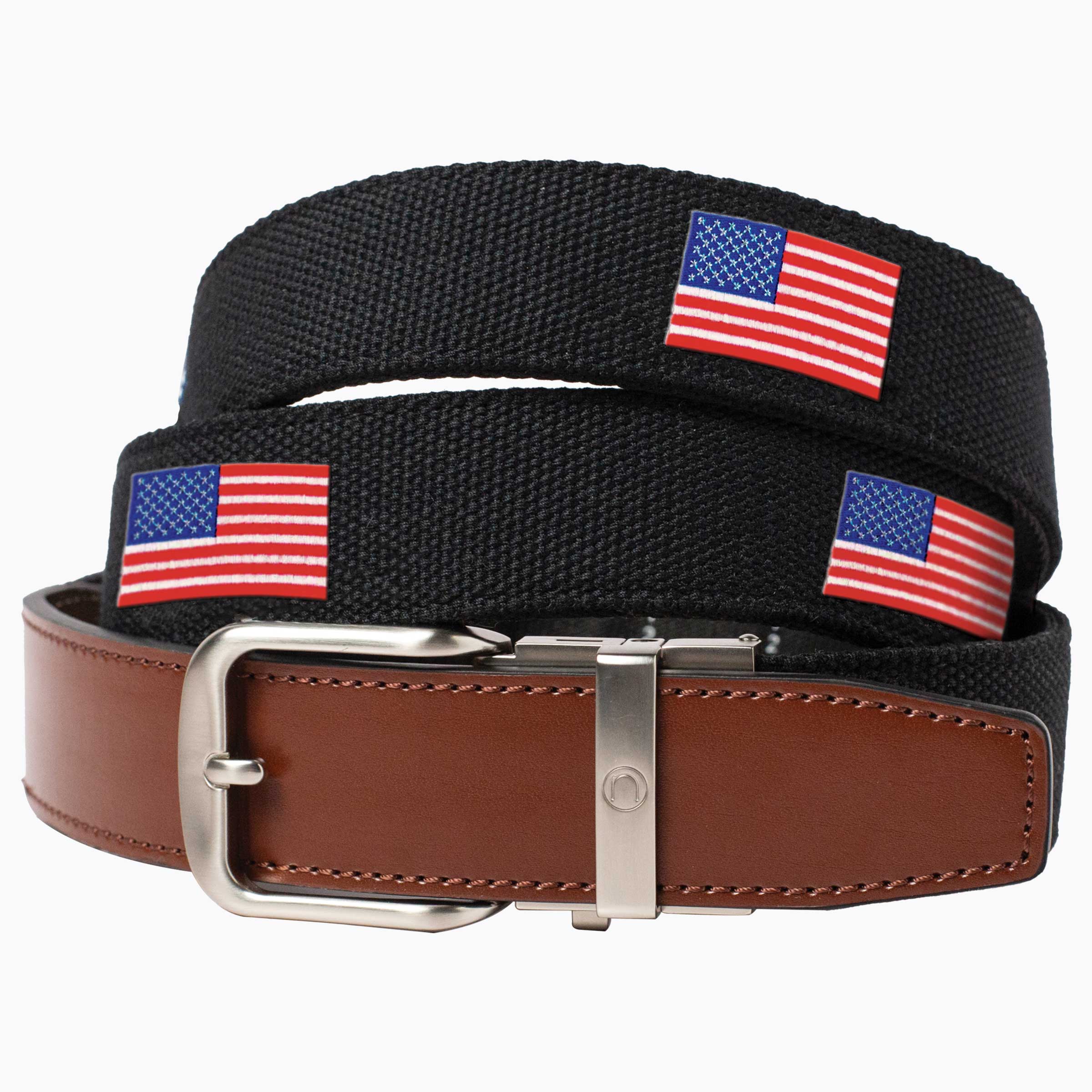 Newport USA Black Golf Ratchet Belt 1.38