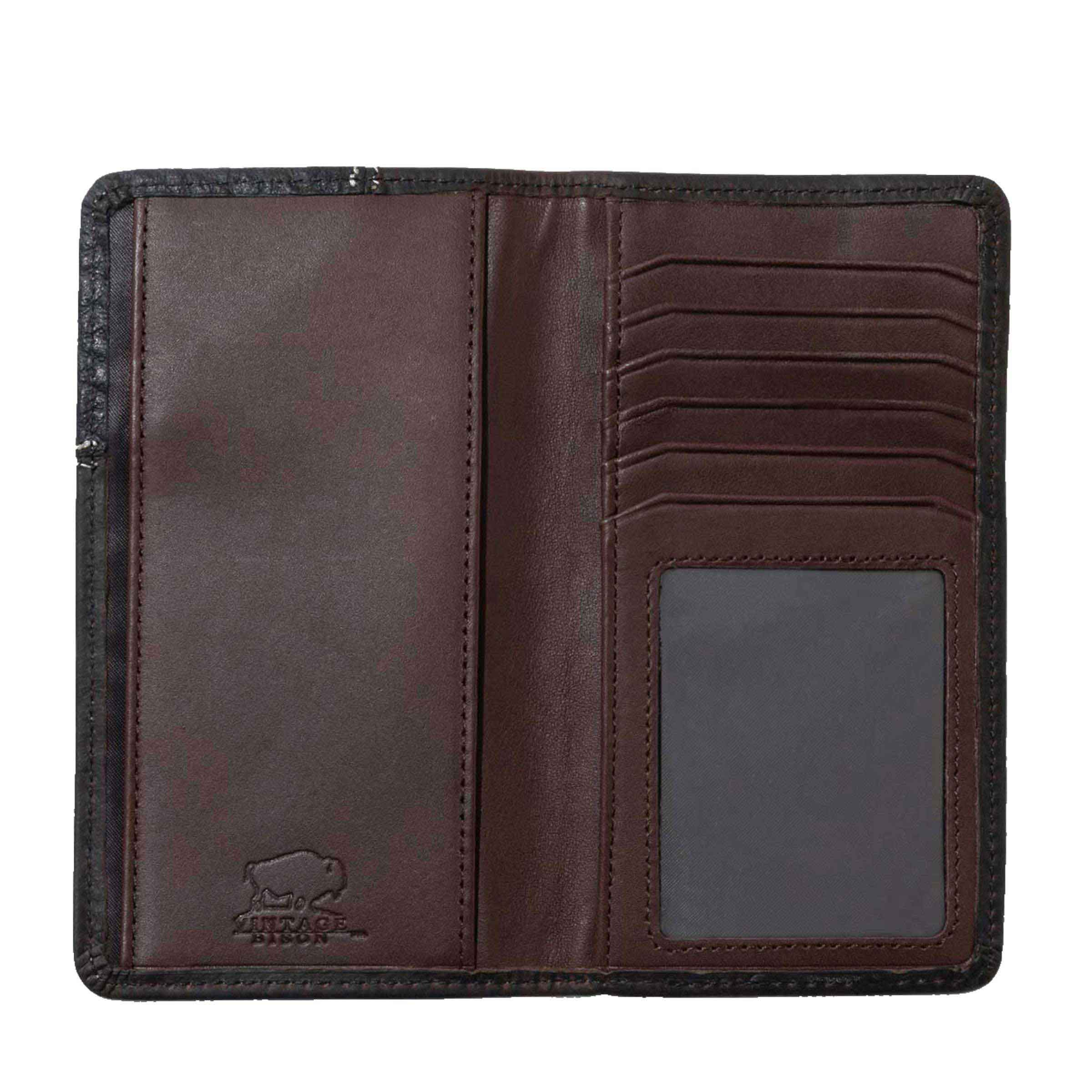 Bison Rodeo Chocolate Wallet