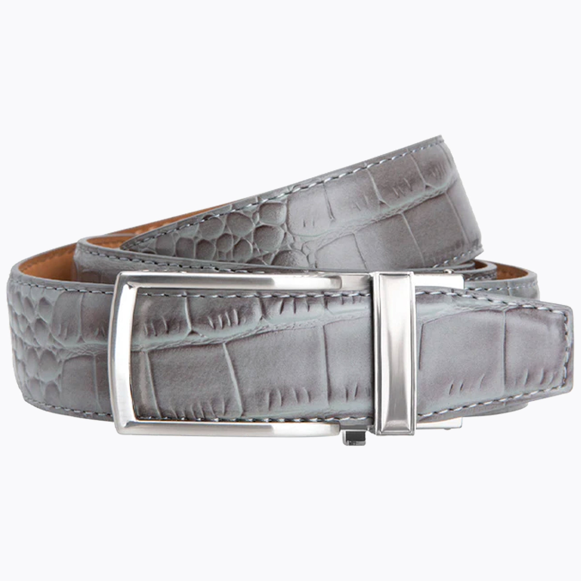 Alligator Grey V2 Ratchet Belt 1 3 8 Strap 35mm