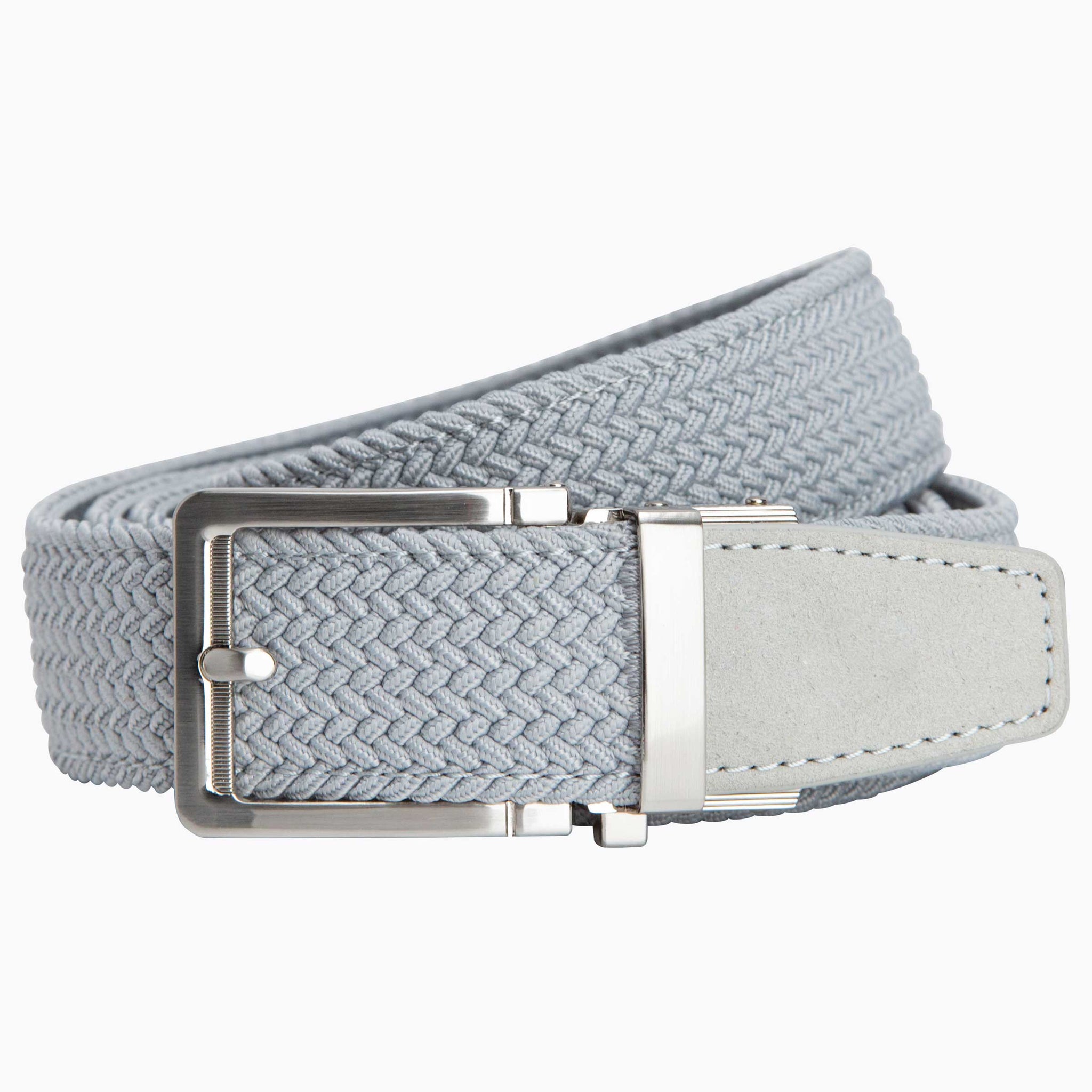 Braided Cool Grey Golf Belt 1.38