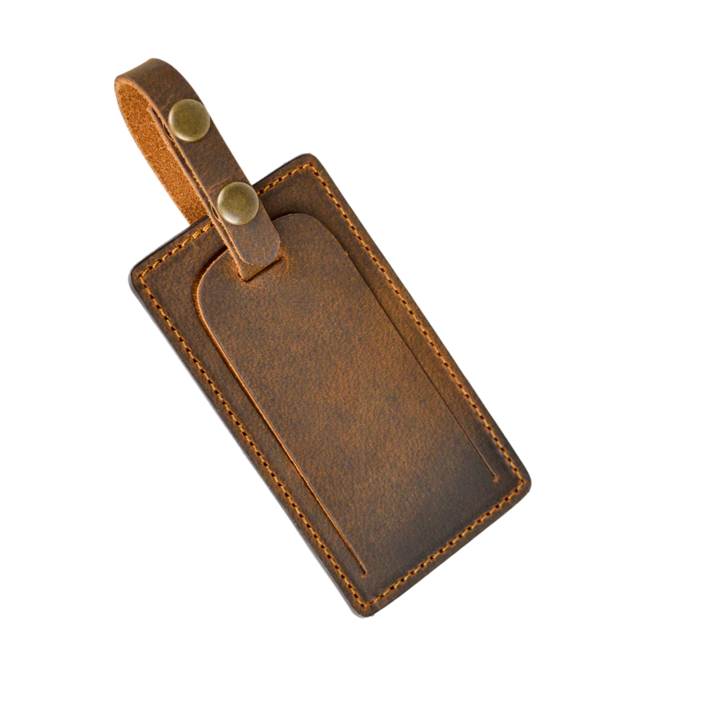 Traveler Luggage Tag, Brown