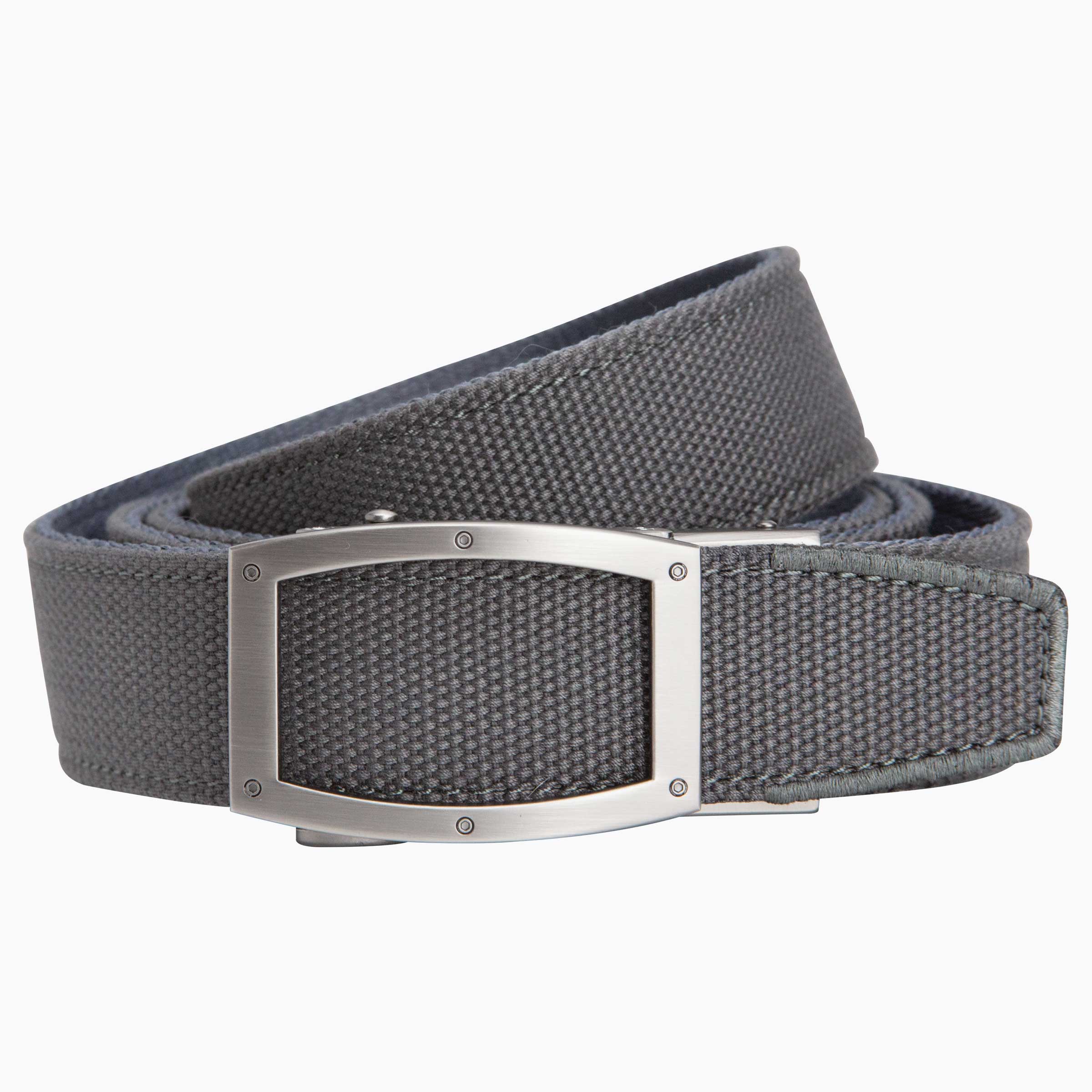 Newport Grey Golf Ratchet Belt 1.38 35mm