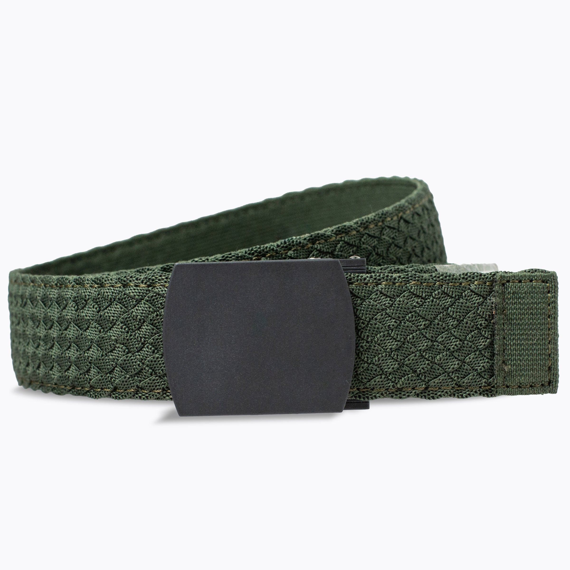 Explorer Braided Green Ratchet Belt 1.38" [35mm]