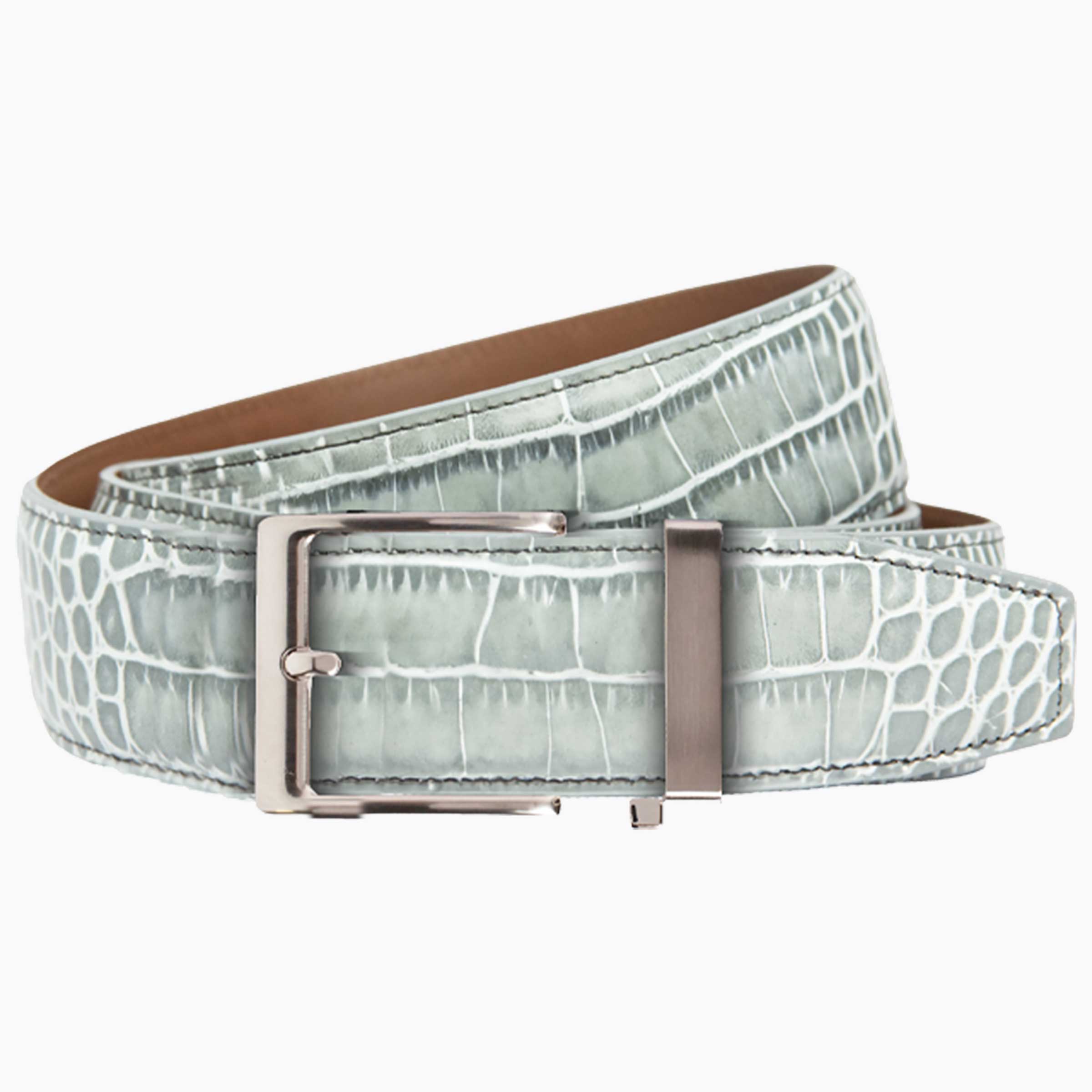 Crocodile Pearl, 40 mm Strap, Dress Belt