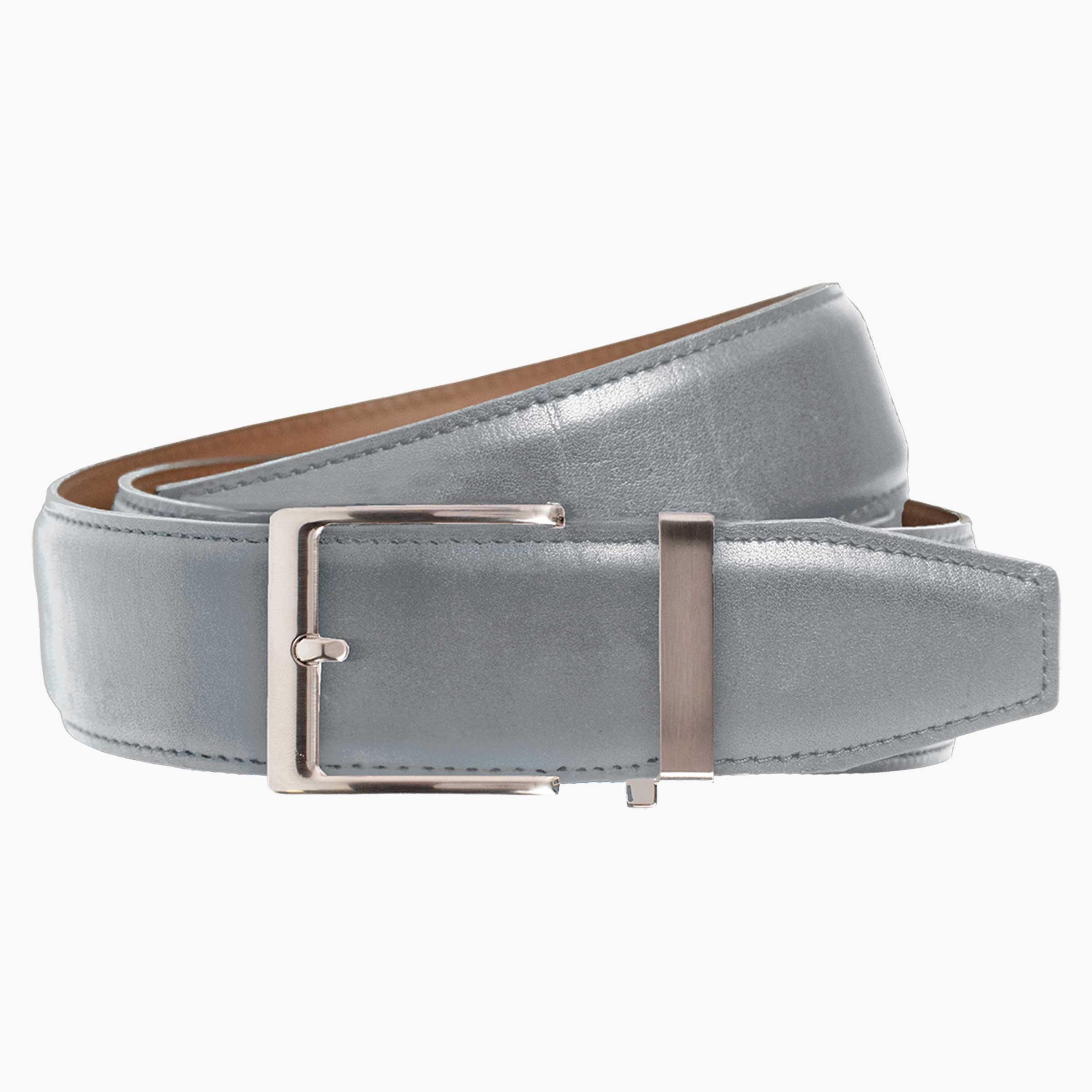 Smooth Grey, 40mm Strap, Dress Belt