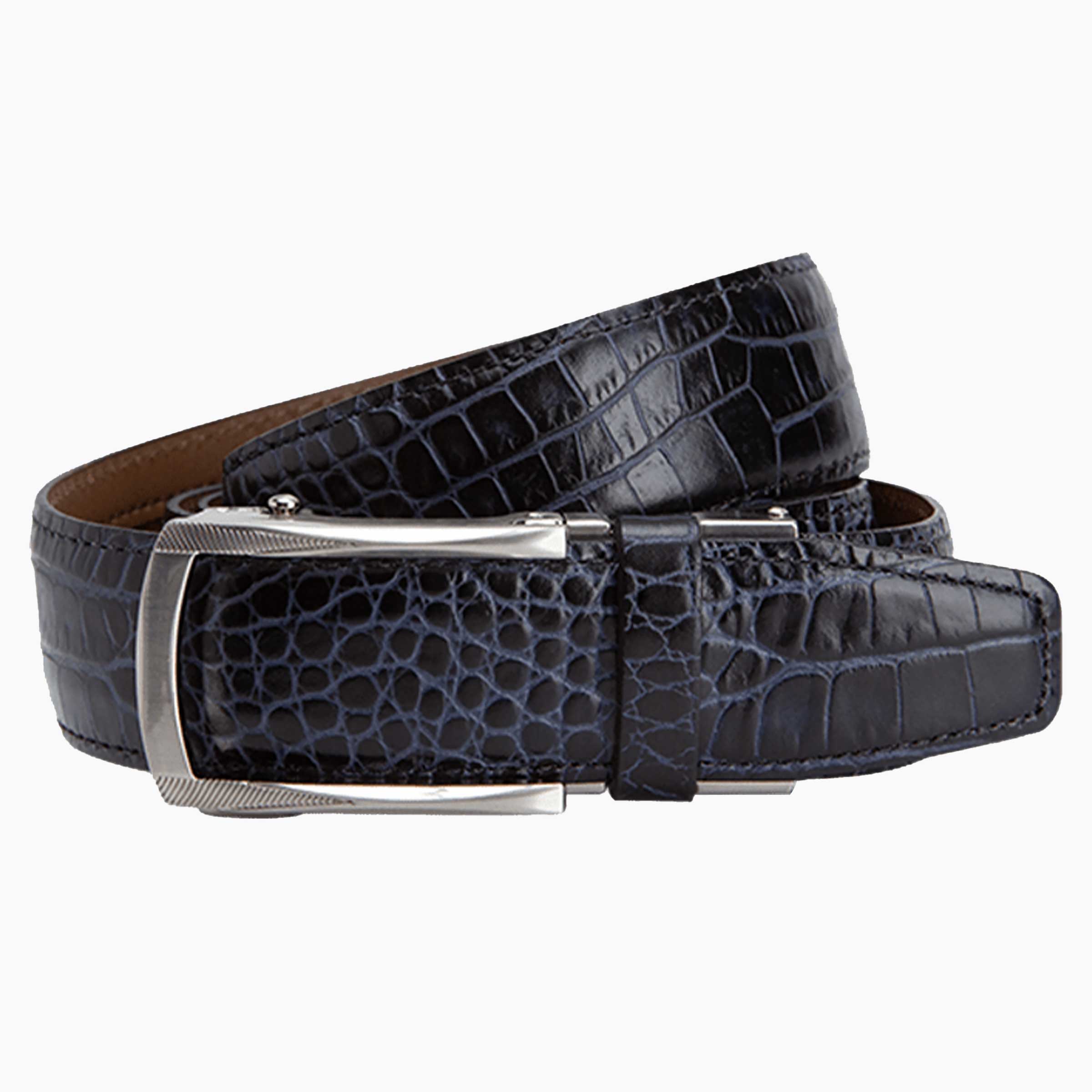 Kayiman Black and Blue, 1 3/8" Strap, Luxury Belt