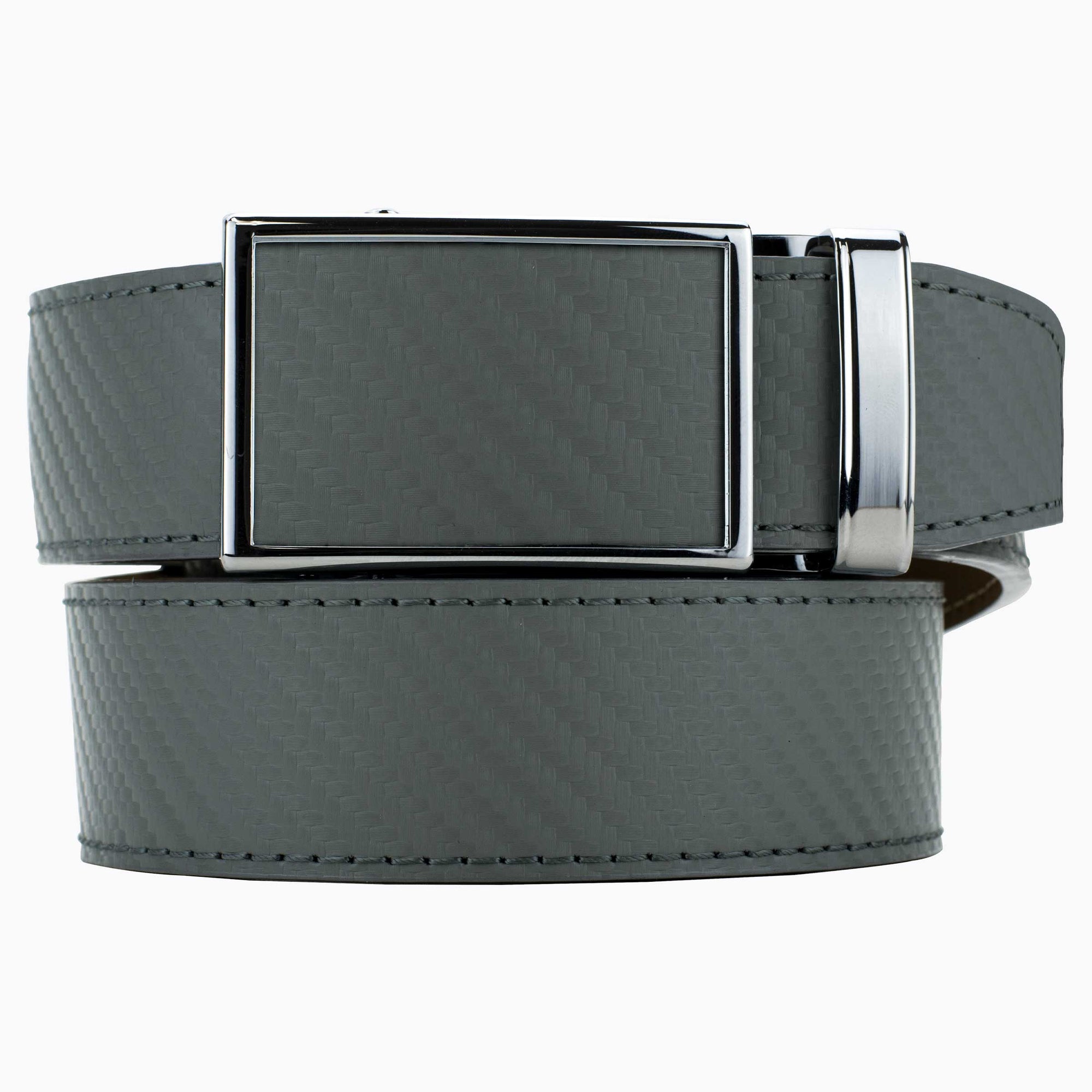 Go-In Storm Grey Carbon Golf Ratchet Belt 1 3/8