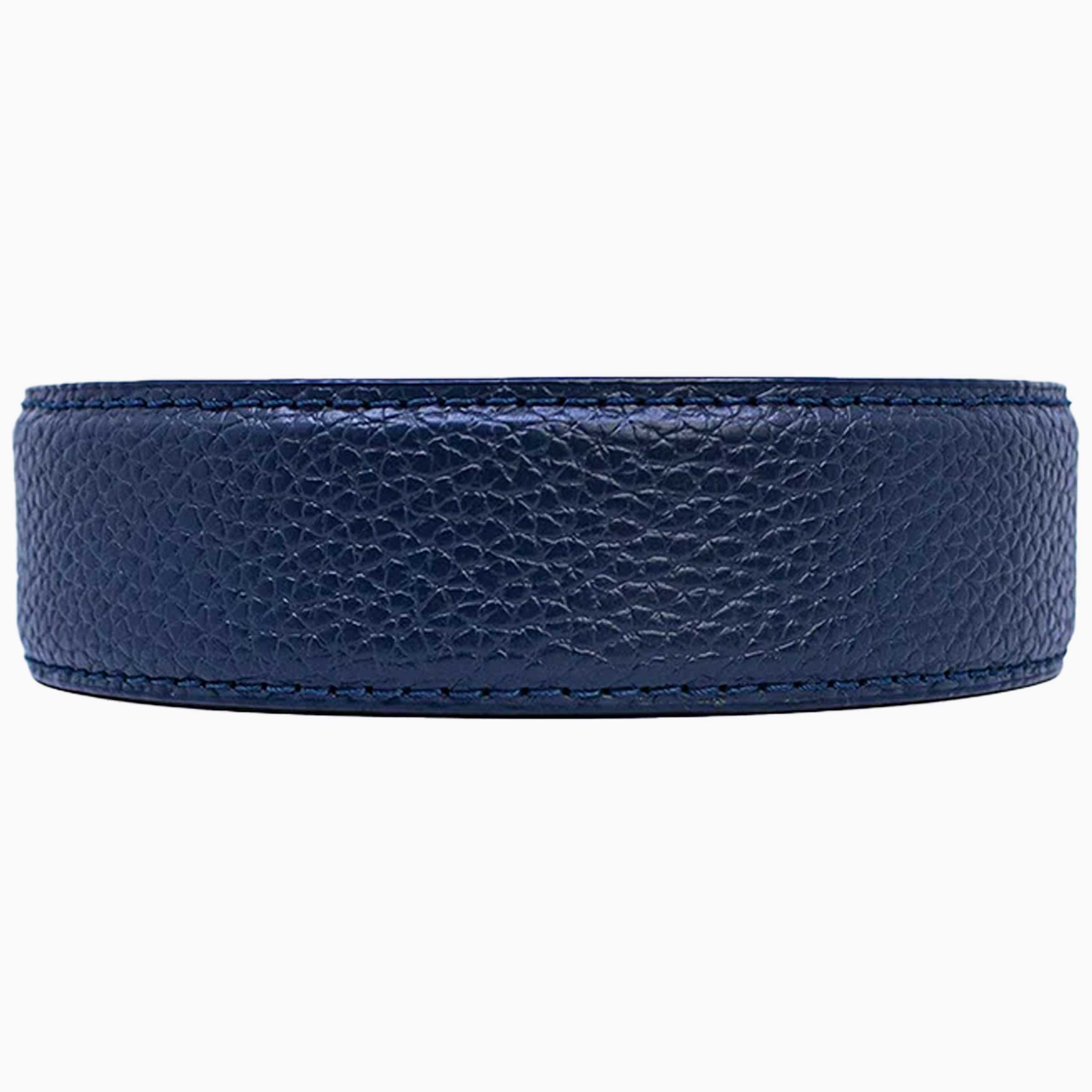 Pebble Grain Deep Sea Navy Strap 1.38" [35mm]