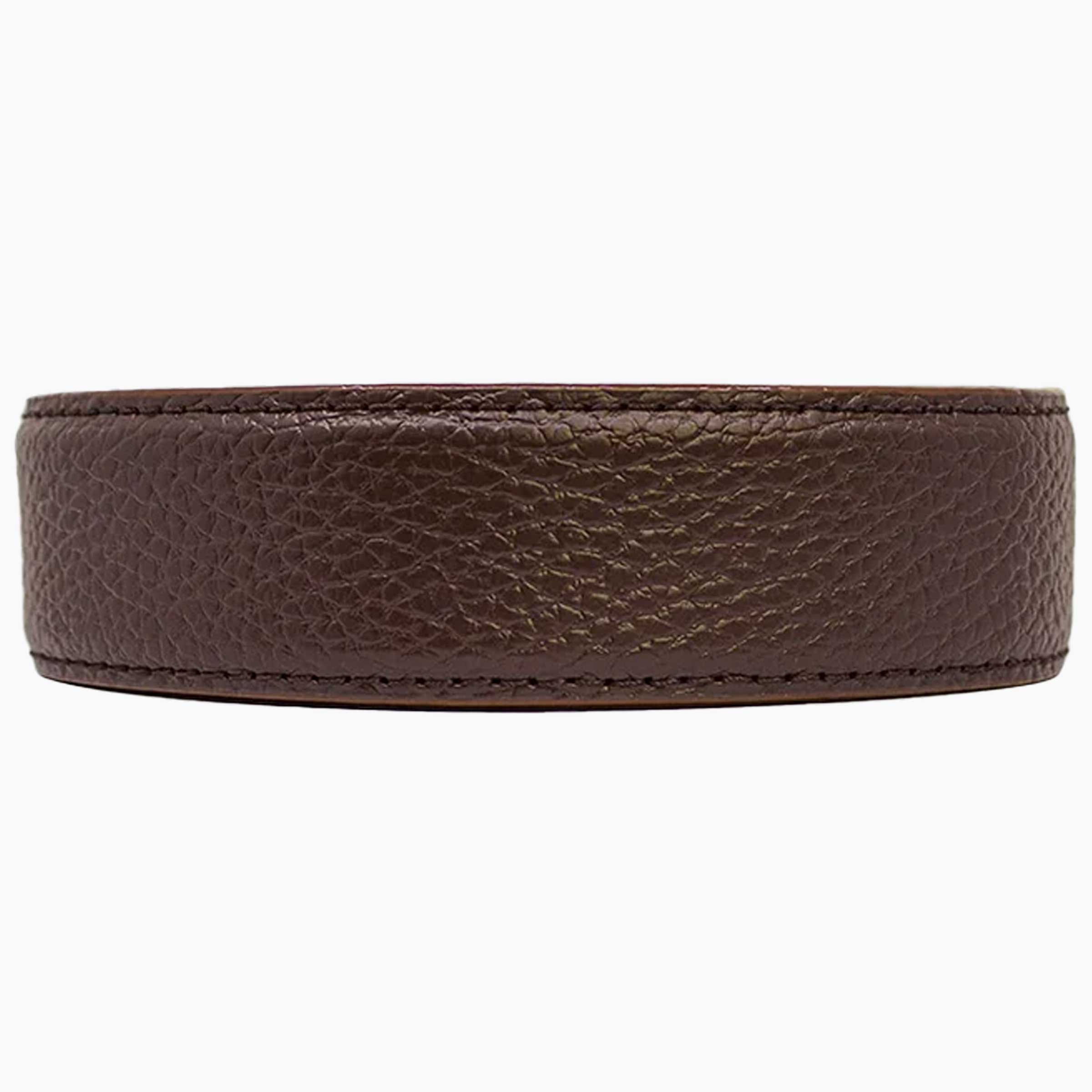 Pebble Grain Tobacco Strap 1.38" [35mm]