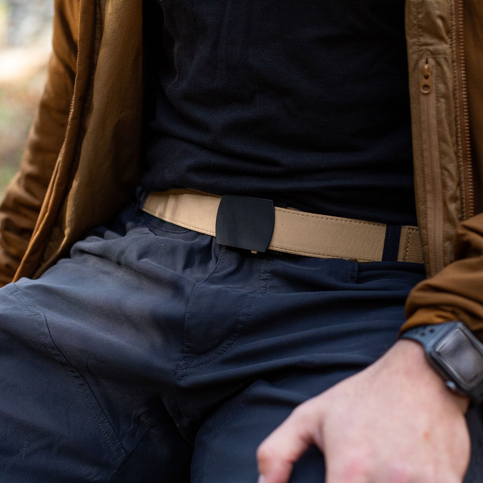 Explorer Smooth Ratchet Tan Belt