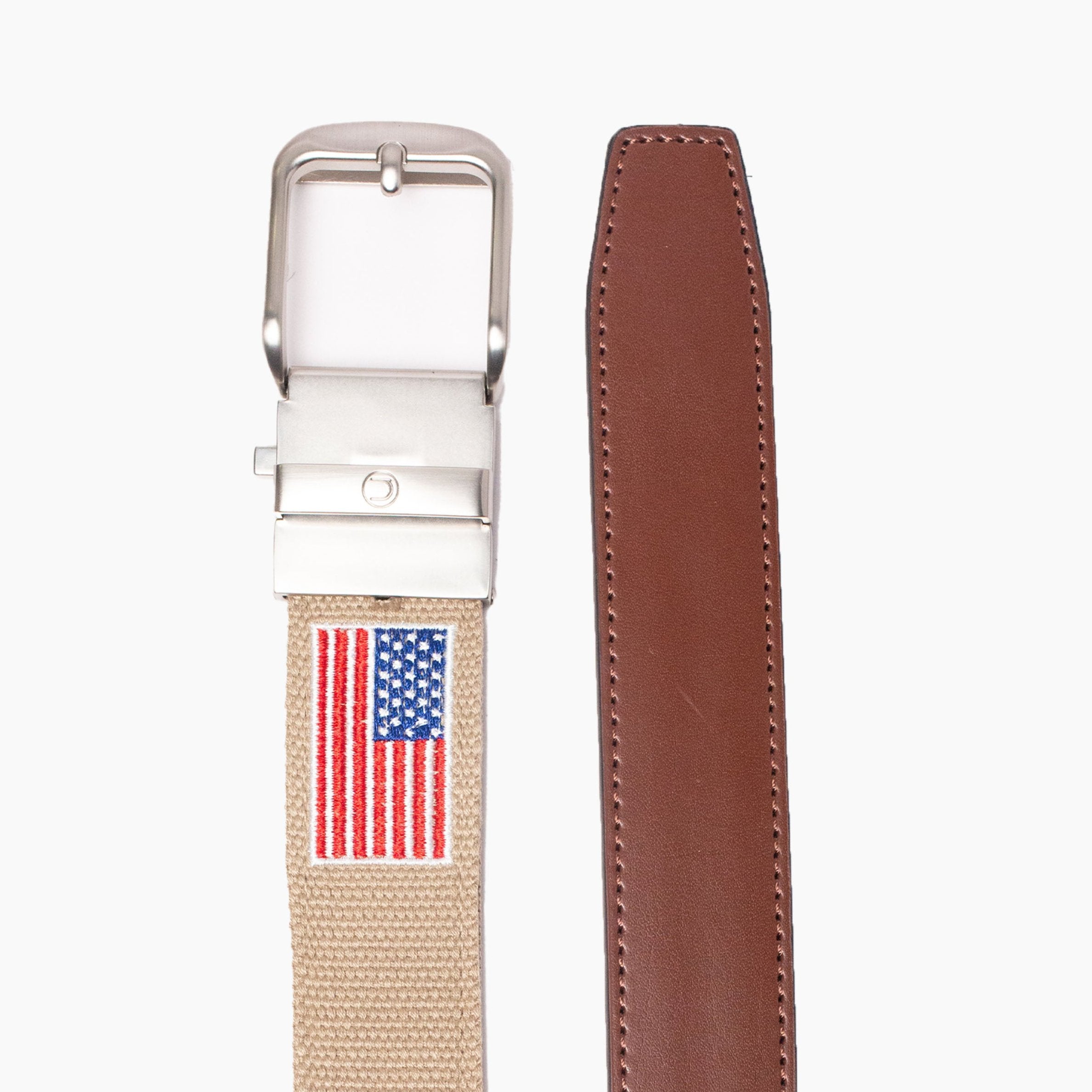 Newport USA Tan Golf Ratchet Belt 1.38