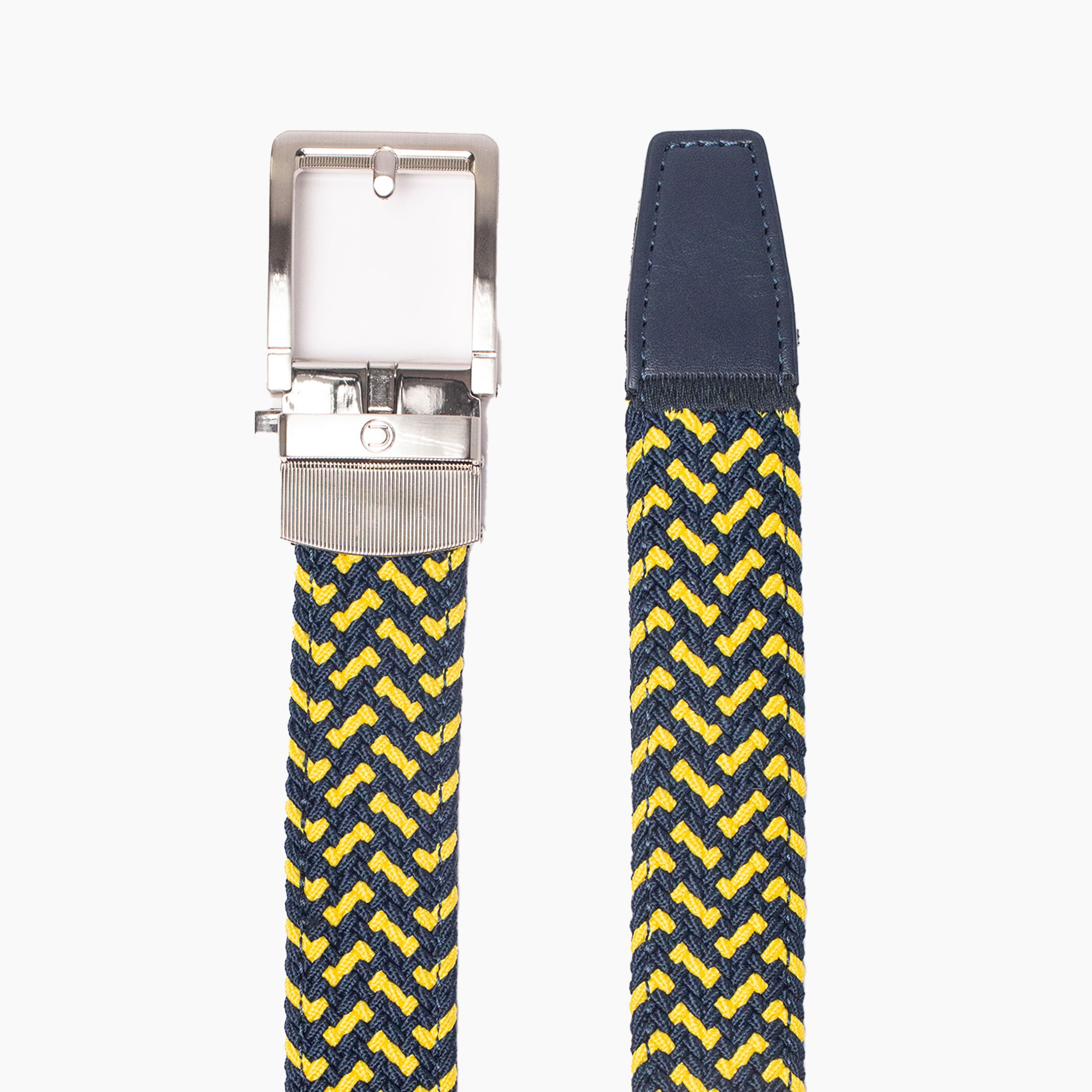 Braided Maize & Blue Golf Belt 1.38" [35mm]